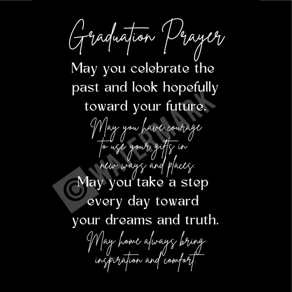 Graduation Prayer - 8x10 print